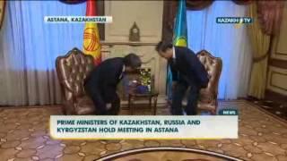 Prime ministers of Kazakhstan, Russia and Kyrgyzstan hold meeting in Astana