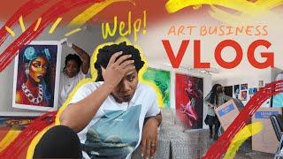 Studio Vlog: Day in the life of a full time artist - packing fine art prints I art school students