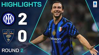 INTER-LECCE 2-0 | HIGHLIGHTS | Champions secure first win of the season | Serie A 2024/25