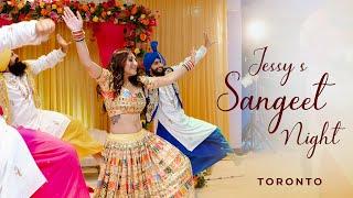 Bhangra performance | Sangeet Ceremony | Stunning Bride