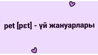 Үй жануарлары. Домашние животные. Сөздіктер. Грамматика. Ағылшынша үйрену. Тез үйренгің келге маған