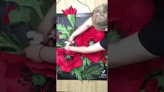 Giant Flowers | Giant Poppy Flowers Drawing | Tranh hoa Poppy siêu đẹp