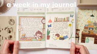 A WEEK IN MY JOURNAL   relaxing asmr + rain