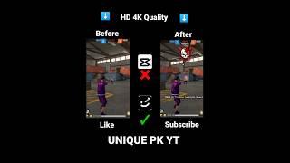 Wink quality editing tutorial|free fire impossible editing videos free fire|4k quality video