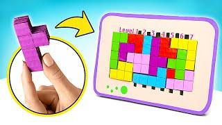 FANTASTICO! Trasformiamo Il Cartoncino In Un Tetris Portatile  FAI DA TE FACILE E DIVERTENTE