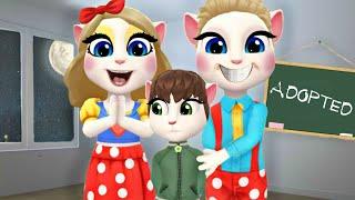 Family Miss Delight and Mr. Delight Adopted Me! || My Talking Angela 2 || Poppy Playtime 3