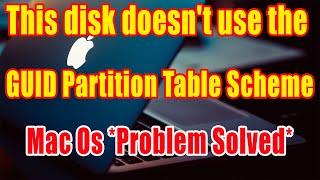 This Disk Doesn't Use The GUID Partition Table Scheme | GUID Partition Table Scheme Mac