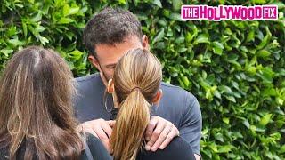 Ben Affleck & Jennifer Lopez Share A Passionate Kiss After Spending The Day Together At His Home
