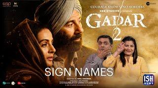 Sign Names of #GADAR2 Movie Characters | 4th August | ISH News