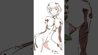 ProCreate EVA Rei Ayanami (綾波零) The Alluring Aura of Rei Ayanami: A Painting Process Revealed
