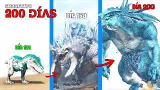 SOBREVIVO como KAIJU DE HIELO 200 DÍAS en ARK y evoluciono en Titán Helado Coloso