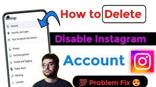 How to delete disable Instagram account