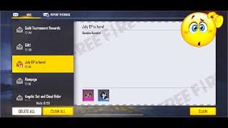 CLAIM ALL REWARDSFREE FIRE JULY ELITE PASS FREE FIRE 2022