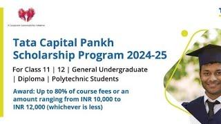 How To apply Tata Capital Pankh Scholarship 2024