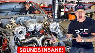 FINALLY TWIN TURBO FERRARI V12 STARTS & SOUNDS WILD ! *EMOTIONAL*