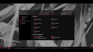 Shadow Black Glass Red Theme Windows10 May 2019 Update 1903