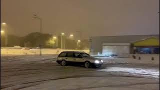 VW Passat B3 Syncro TDI snow drifting 4motion 4x4