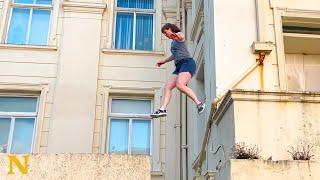 Woman Finds PARKOUR at age 40 - 9 Years Later She's a PRO