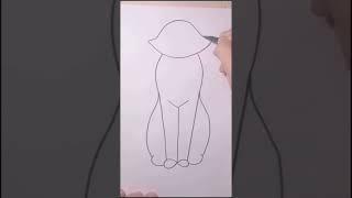 видео-урок как можно нарисовать кошку.Стишок