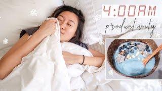 4AM Productive Morning Routine | Waking Up Early 