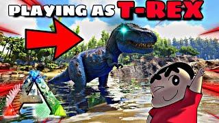 SHINCHAN BECAME THE T-REX DINOSAUR ! | ARK SURVIVAL EVOLVED IN HINDI | IamBolt Gaming