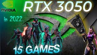 Nvidia RTX 3050 8GB in 15 GAMES  ( i5-12400 )  | (2022)