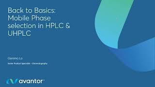 Mobile Phase Selection in HPLC & UHPLC