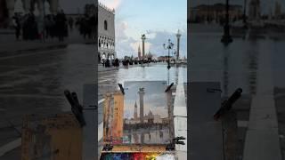 Painting in Piazza San Marco #art #painting #pleinairpainting #oilpainting