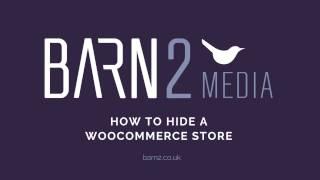 How to Hide a WooCommerce Store & Make It Private