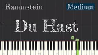 Rammstein - Du Hast Piano Tutorial | Medium