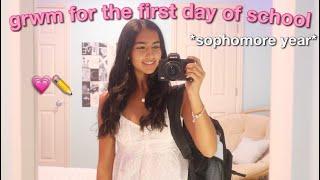 first day of school GRWM *sophomore year* 2023 | samira desai