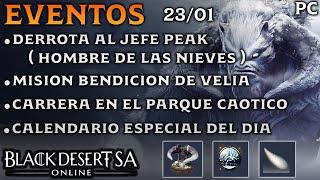 BLACK DESERT SA | EVENTOS | JEFE PEAK " HOMBRE DE LAS NIEVES " | CARRERA PARQUE CAOTICO | BDO | PC