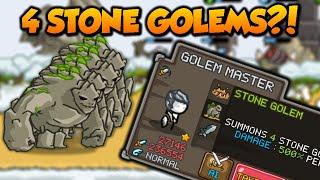 GROW CASTLE: 4 STONE GOLEMS?! 