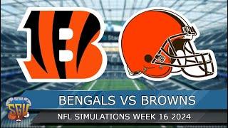 Cincinnati Bengals vs Cleveland Browns - NFL Week 16 2024 Full Game Highlights (Madden 25 Sim)