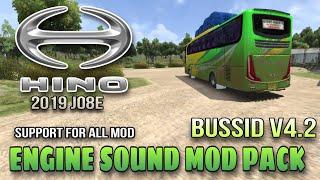 UPDATE BUSSID V4.2  HINO 2019 J08E Real BUS Engine Sound Pack || SUPPORT FOR ALL MOD