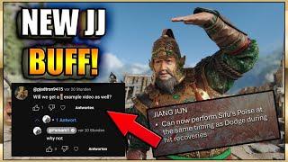 NEW JJ BUFF EXPLAINED! - No more Chain Bash Spam for him | #ForHonor