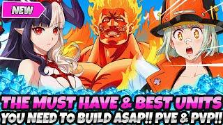 *THE NEW MUST HAVE & BEST UNITS YOU NEED TO BUILD ASAP!!* PvE & PvP Top Tier List! (7DS Grand Cross)