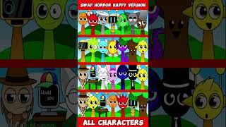 Incredibox Sprunki Swap Horror Happy Version All Characters #sprunki