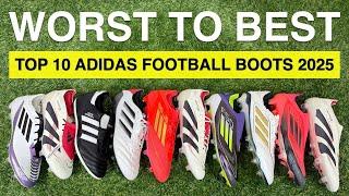 RANKING the TOP 10 Adidas football boots of 2025 from WORST TO BEST