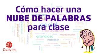 Como hacer una nube de palabras para clase con tus estudiantes en clase | Ideas para clases virtuale