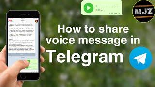 How to send voice message in Telegram