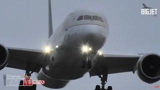 LIVE: Head-On Windy Landings at London Heathrow Airport