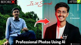 How To Create Professional LinkedIn Profile Photo Using AI For *FREE* [Video:6] @FaceMimicAI