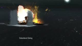 Atlantic Fleet Big Explosion l Sinking Scharhorst