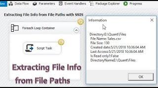 SSIS - How to get File Info from File Path