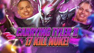 Carrying Tyler1 With My INSANE AP Shaco! - League Of Legends