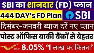 Fixed Deposit Plan In SBI || 444 Days Amrit Vrishti FD Rates || Interest Rates State Bank Of India