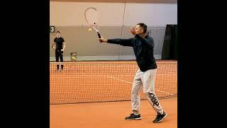 Perfectly Timed Tennis Volleys: Redirecting, Not Swinging