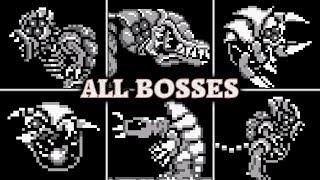 Metroid 2: Return of Samus - All Boss Fights & Best Ending (No Damage)