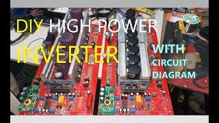 PAANO GUMAWA NG INVERTER  5KW W/CIRCUIT DIAGRAM / MOSFET HY5012 300A 125V DRIVER TIP41 AND TIP42